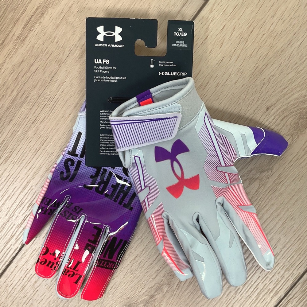 Under Armour UA F8 Football‎ Gloves Women's XL for Skill Players